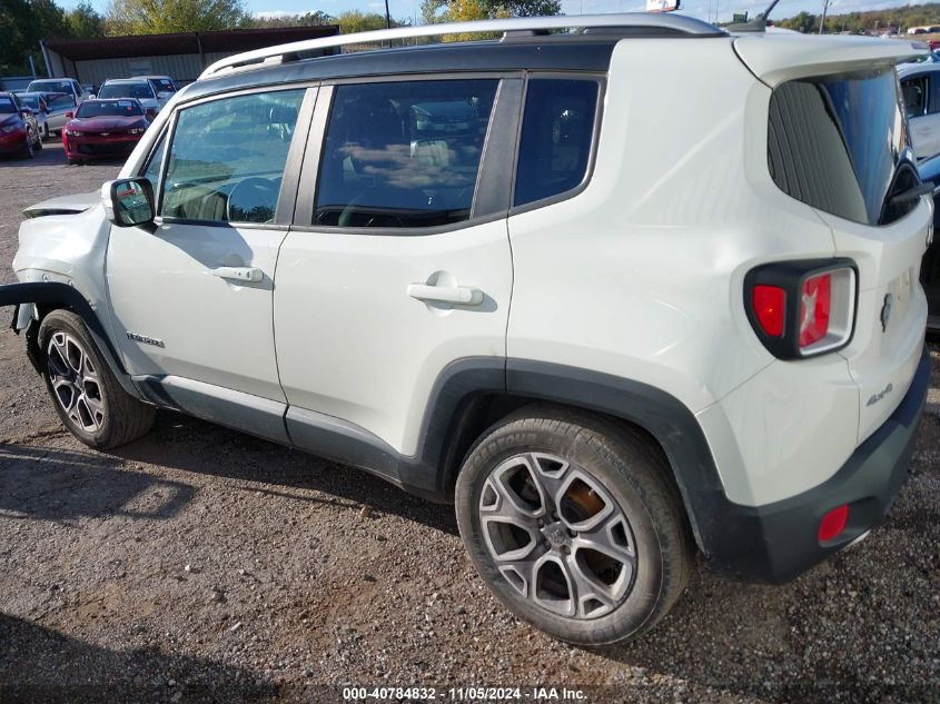 2017 Jeep Renegade Limited 4X4 VIN: ZACCJBDB9HPF42866 Lot: 40784832