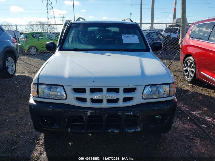 2000 Isuzu Rodeo Ls/Lse/S VIN: 4S2DM58WXY4309575 Lot: 40784853