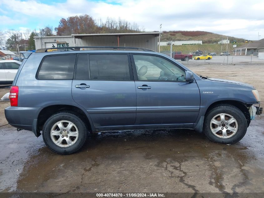 2003 Toyota Highlander Limited V6 VIN: JTEHF21A330153072 Lot: 40784870