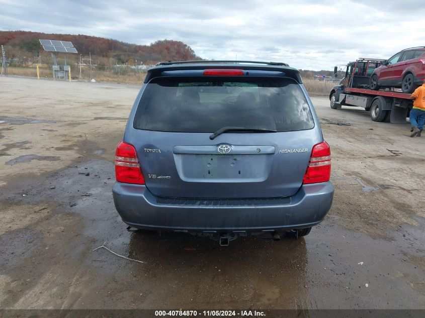 2003 Toyota Highlander Limited V6 VIN: JTEHF21A330153072 Lot: 40784870