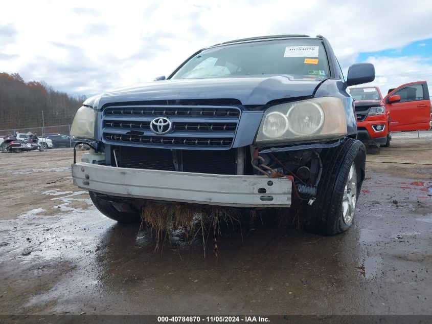 2003 Toyota Highlander Limited V6 VIN: JTEHF21A330153072 Lot: 40784870