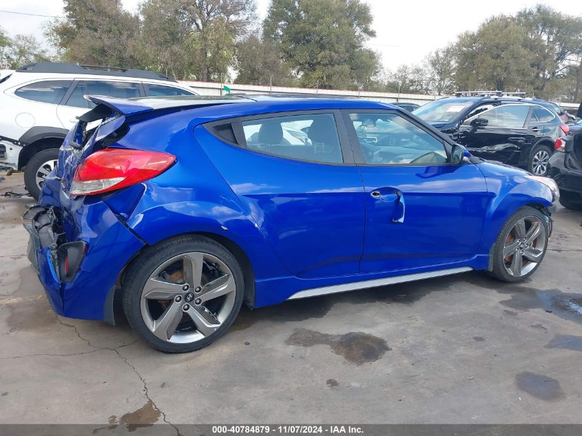 2015 Hyundai Veloster Turbo VIN: KMHTC6AE1FU216258 Lot: 40784879