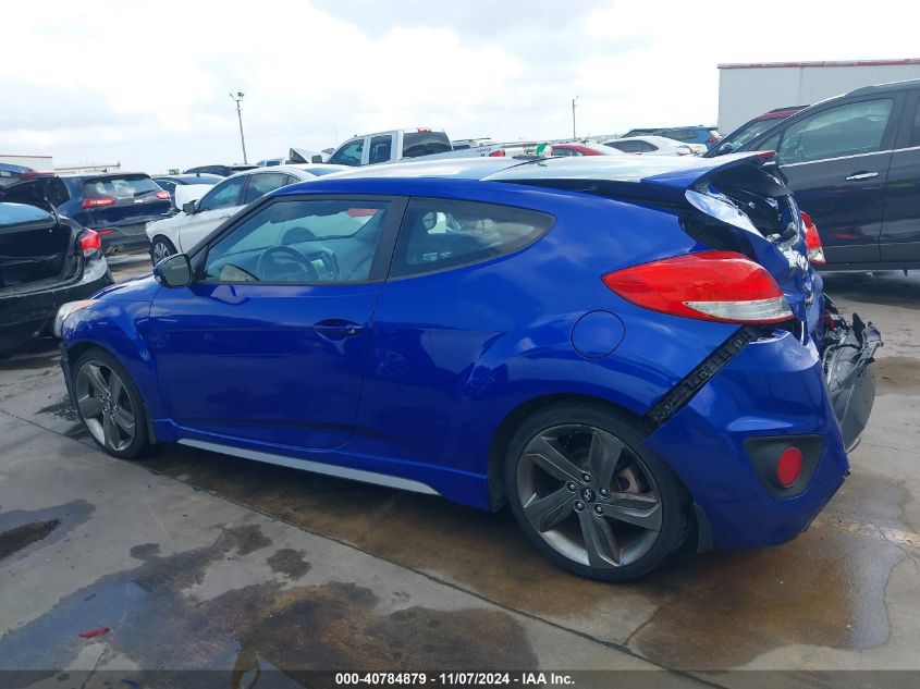 2015 Hyundai Veloster Turbo VIN: KMHTC6AE1FU216258 Lot: 40784879