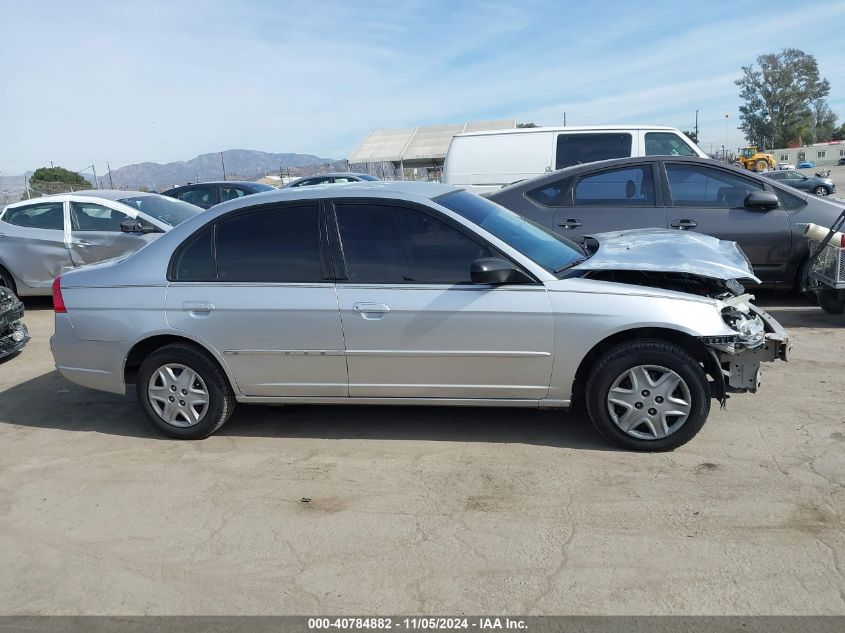 2003 Honda Civic Lx VIN: 2HGES16553H598631 Lot: 40784882