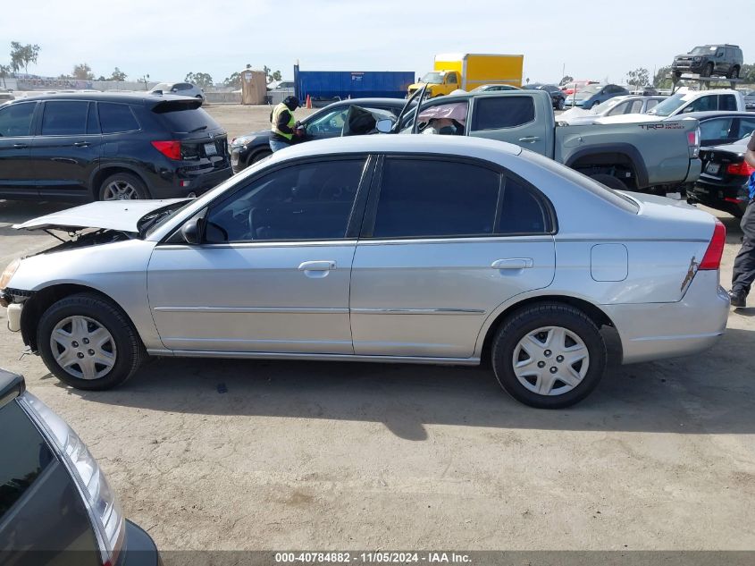 2003 Honda Civic Lx VIN: 2HGES16553H598631 Lot: 40784882