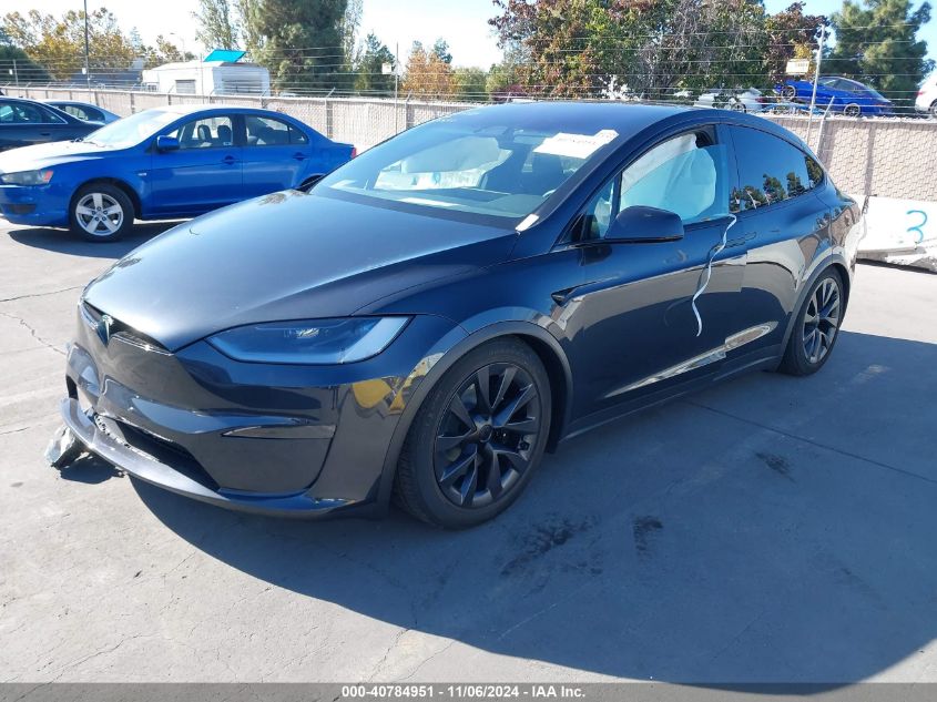 2024 Tesla Model X Long Range VIN: 7SAXCBE51RF457133 Lot: 40784951