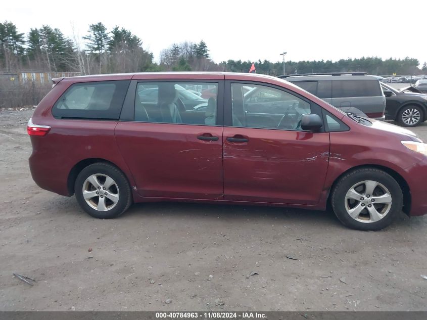 2015 Toyota Sienna L 7 Passenger VIN: 5TDZK3DC2FS665348 Lot: 40784963