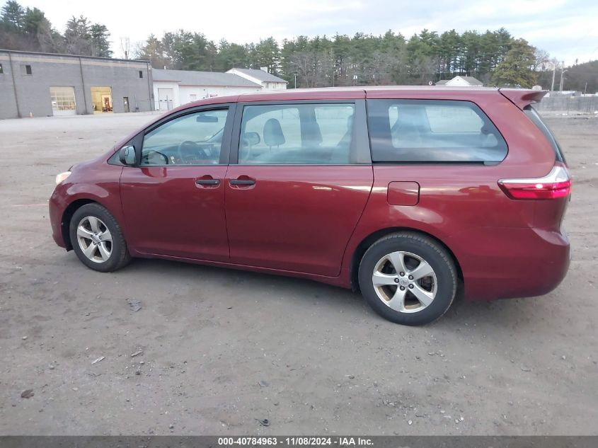 2015 Toyota Sienna L 7 Passenger VIN: 5TDZK3DC2FS665348 Lot: 40784963