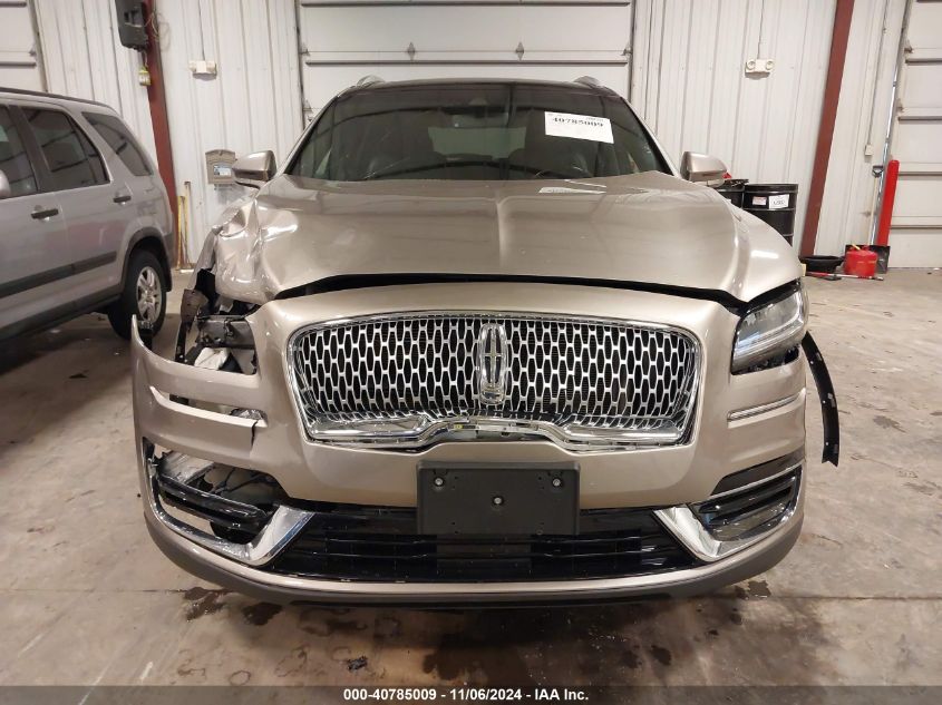 2019 Lincoln Nautilus Reserve VIN: 2LMPJ8LP8KBL12345 Lot: 40785009