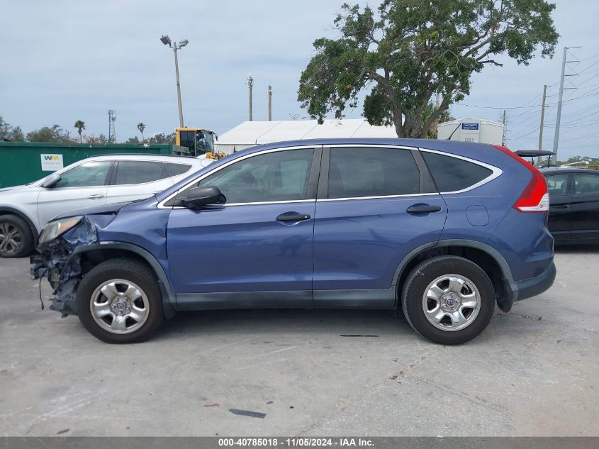 2013 Honda Cr-V Lx VIN: 2HKRM3H37DH504436 Lot: 40785018