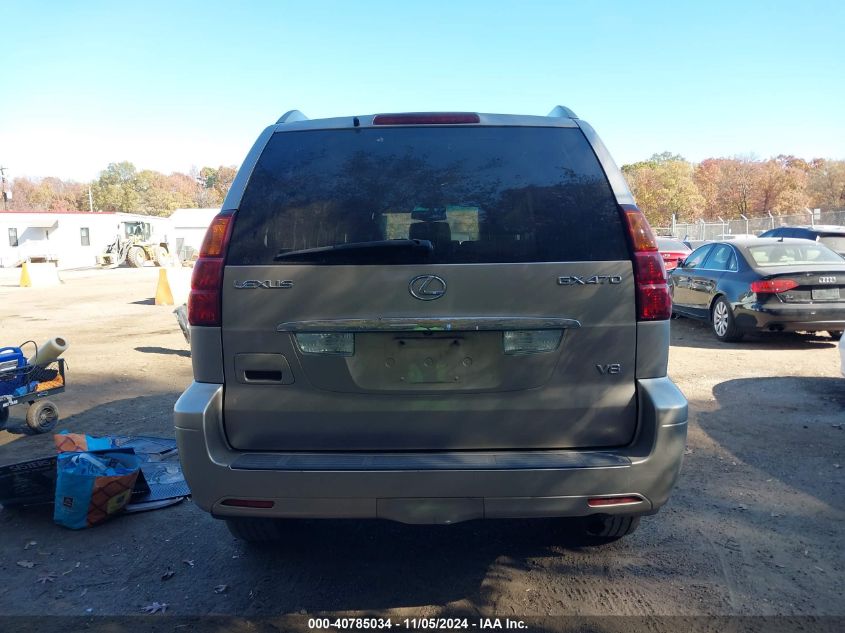 2004 Lexus Gx 470 Base (A5) VIN: JTJBT20X640058724 Lot: 40785034