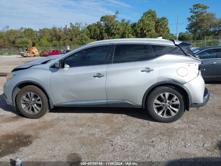 2017 Nissan Murano Sl VIN: 5N1AZ2MG8HN164538 Lot: 40785145