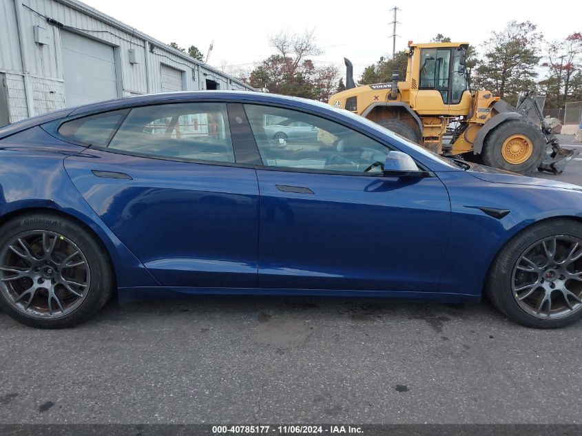 2021 Tesla Model S Long Range Dual Motor All-Wheel Drive VIN: 5YJSA1E51MF452918 Lot: 40785177