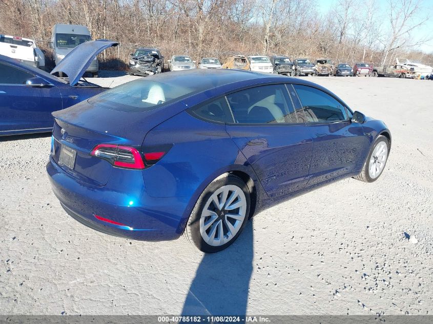 VIN 5YJ3E1EA1MF098579 2021 Tesla Model 3, Standard... no.4