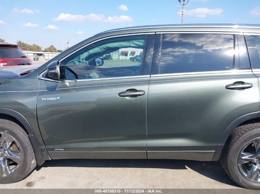 2019 Toyota Highlander Hybrid Limited Platinum VIN: 5TDDGRFH3KS059610 Lot: 40785310