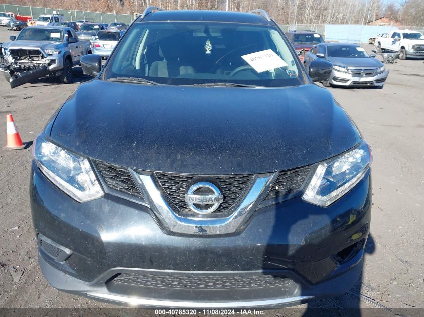 2016 Nissan Rogue Sv VIN: KNMAT2MV3GP733528 Lot: 40785320