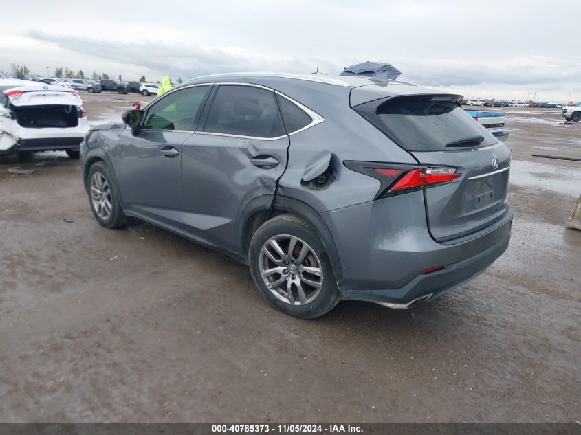 2015 Lexus Nx 200T VIN: JTJBARBZ7F2026773 Lot: 40785373