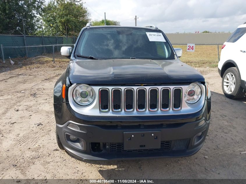 2018 Jeep Renegade Limited 4X4 VIN: ZACCJBDB9JPH02539 Lot: 40785400