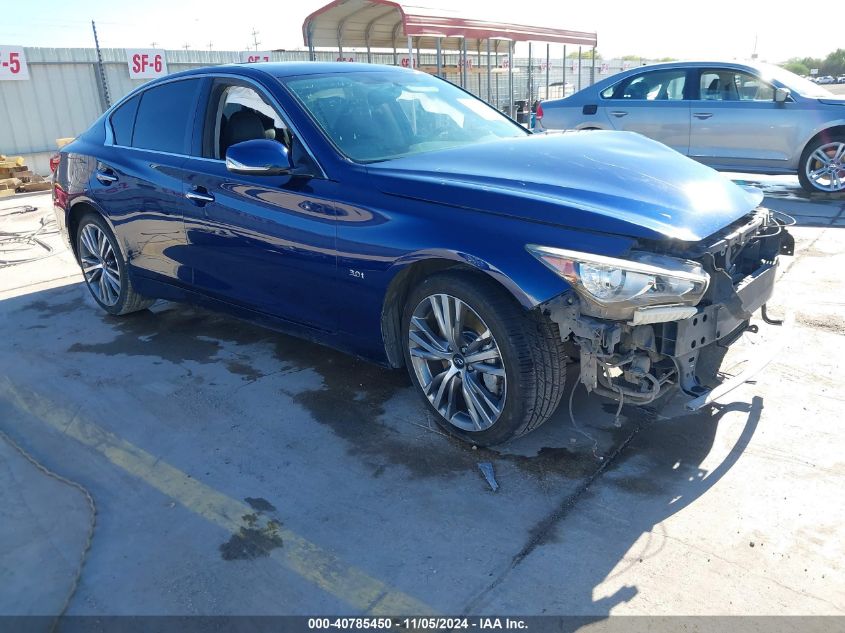 VIN JN1EV7AP9JM363079 2018 Infiniti Q50, 3.0T Sport no.1