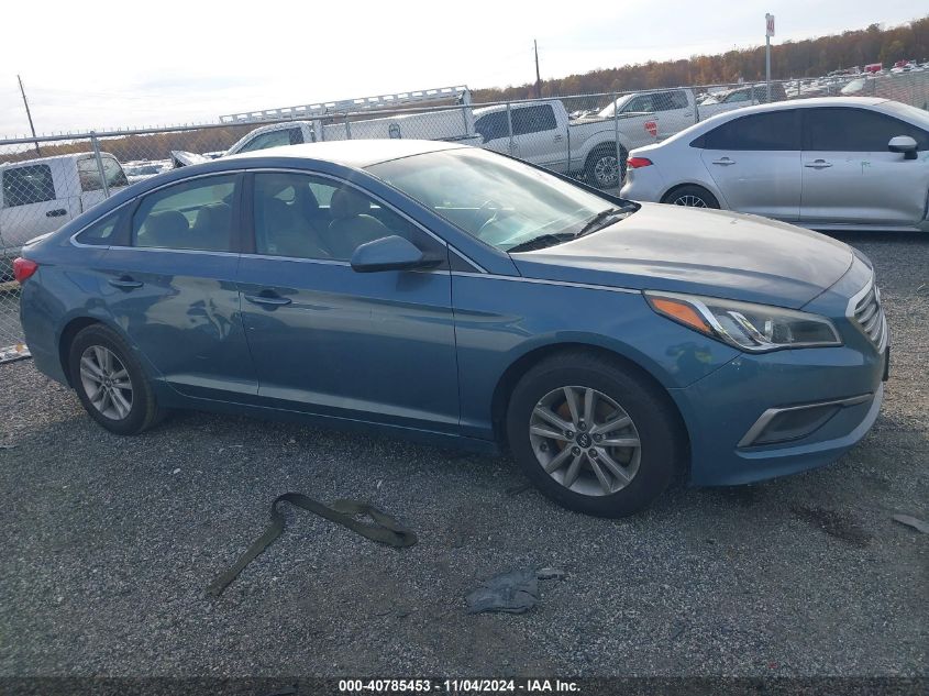 2016 Hyundai Sonata Se VIN: 5NPE24AF0GH260213 Lot: 40785453