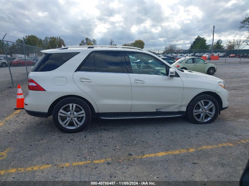 2013 Mercedes-Benz Ml 350 4Matic VIN: 4JGDA5HB7DA104854 Lot: 40785457