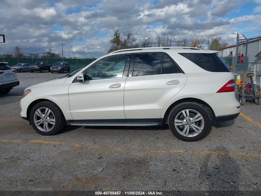 2013 Mercedes-Benz Ml 350 4Matic VIN: 4JGDA5HB7DA104854 Lot: 40785457