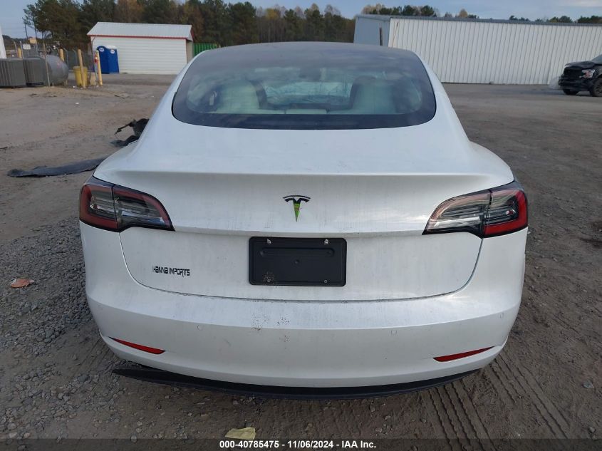 2021 Tesla Model 3 Standard Range Plus Rear-Wheel Drive VIN: 5YJ3E1EA6MF047773 Lot: 40785475