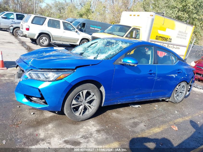 2022 Nissan Sentra Sv Xtronic Cvt VIN: 3N1AB8CVXNY319801 Lot: 40785527