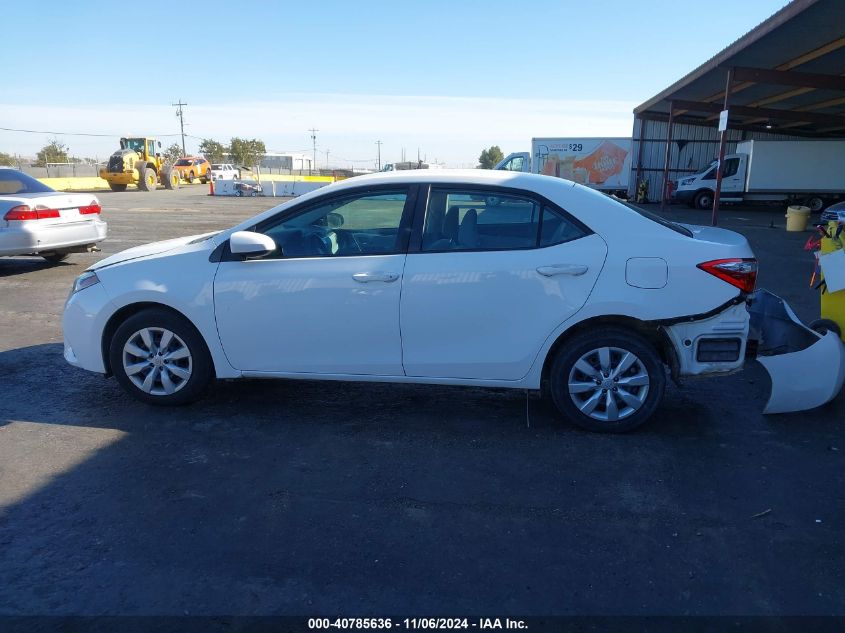 2016 Toyota Corolla Le VIN: 5YFBURHE8GP479737 Lot: 40785636