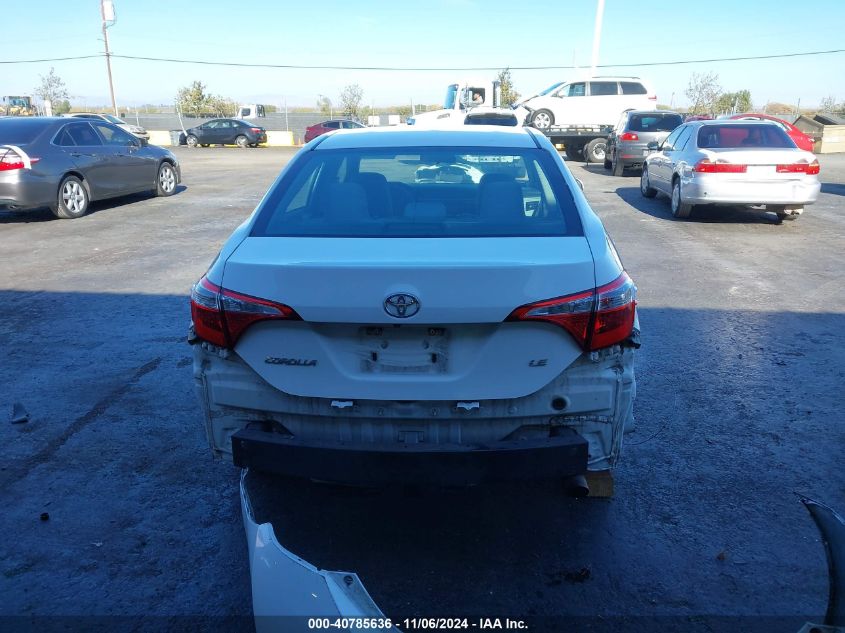 2016 Toyota Corolla Le VIN: 5YFBURHE8GP479737 Lot: 40785636