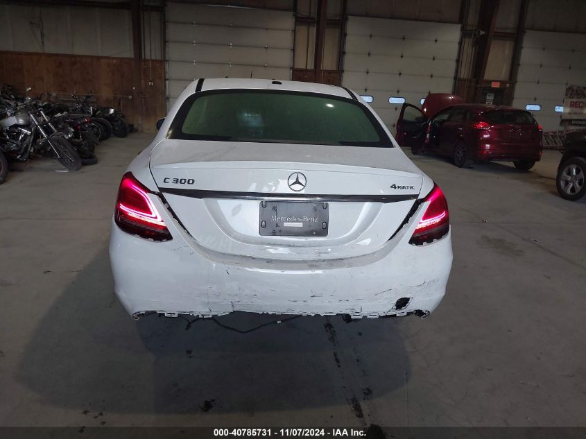 2019 Mercedes-Benz C 300 4Matic VIN: WDDWF8EB3KR501678 Lot: 40785731