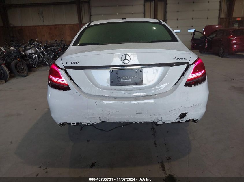 2019 Mercedes-Benz C 300 4Matic VIN: WDDWF8EB3KR501678 Lot: 40785731