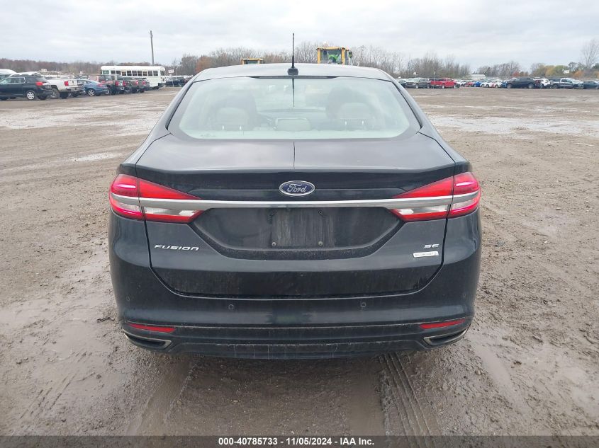 2017 Ford Fusion Se VIN: 3FA6P0H91HR186223 Lot: 40785733