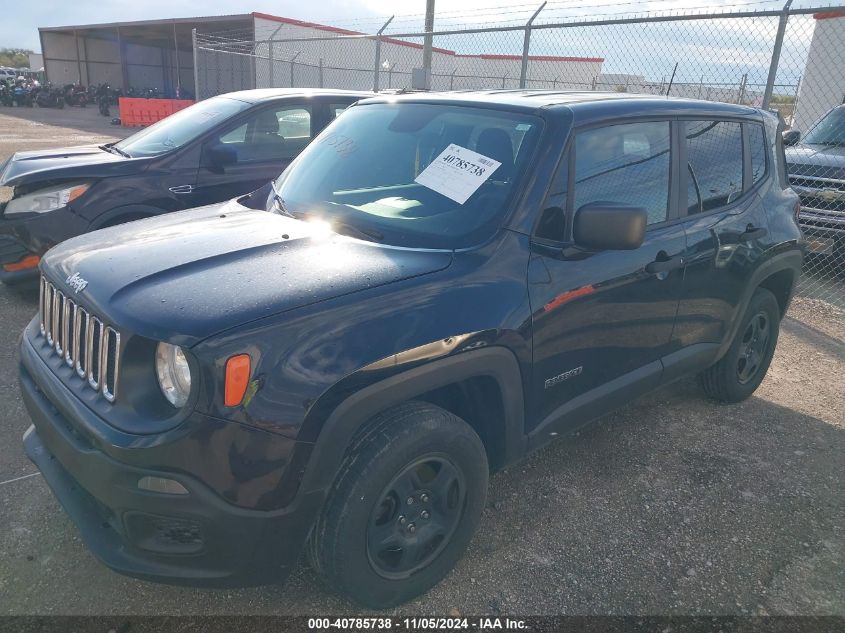 2017 Jeep Renegade Sport 4X4 VIN: ZACCJBAB8HPG29890 Lot: 40785738