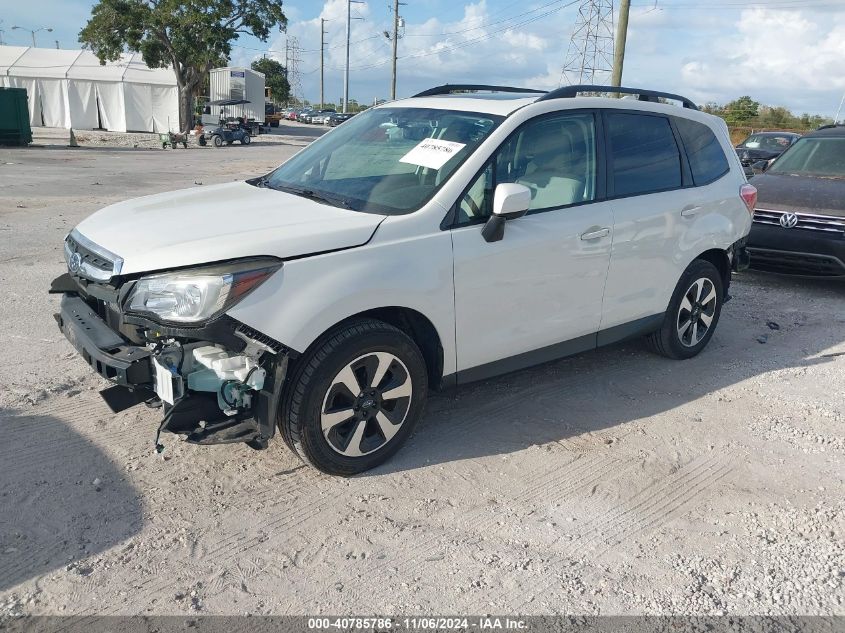 2018 Subaru Forester 2.5I Premium VIN: JF2SJAGC3JH405401 Lot: 40785786