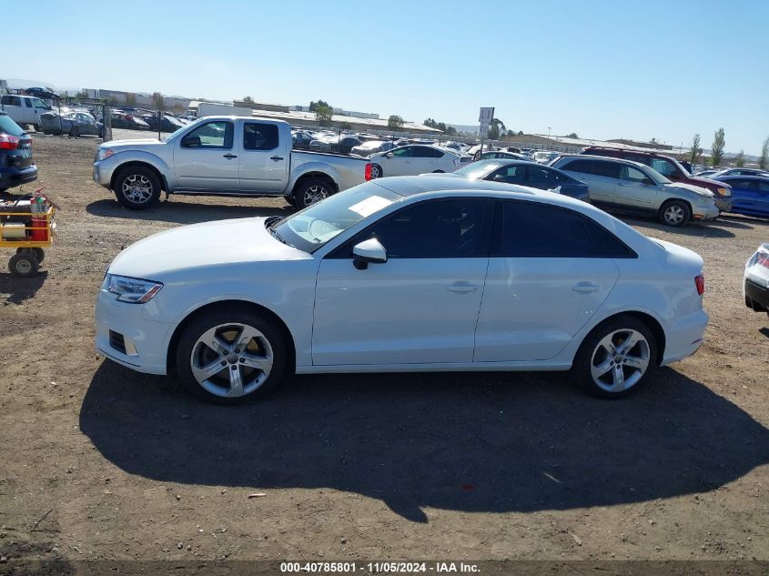 2018 Audi A3 2.0T Premium/2.0T Tech Premium VIN: WAUB8GFF2J1029496 Lot: 40785801