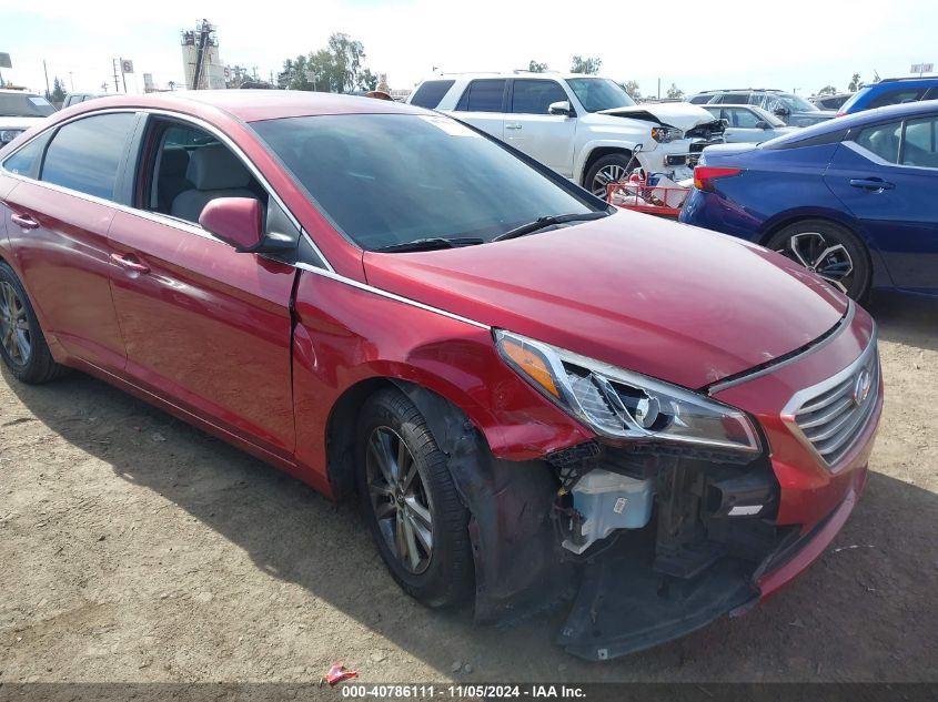 2016 Hyundai Sonata Se VIN: 5NPE24AF2GH376352 Lot: 40786111