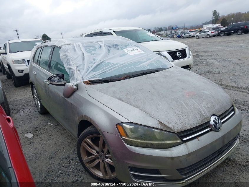 2015 Volkswagen Golf Sportwagen Tdi Sel 4-Door VIN: 3VWCA7AU9FM500682 Lot: 40786124