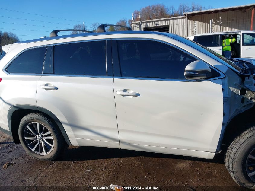 2017 Toyota Highlander Xle VIN: 5TDJZRFH5HS513961 Lot: 40786173