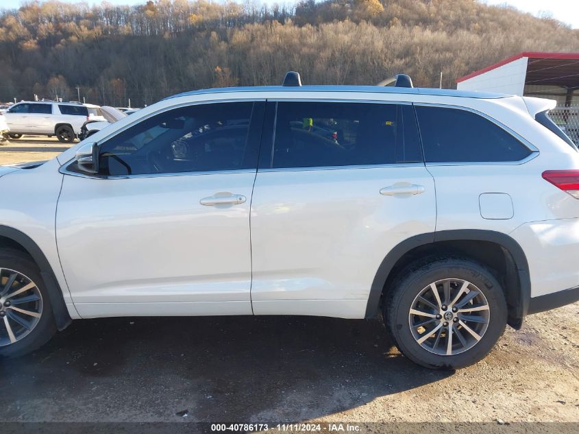 2017 Toyota Highlander Xle VIN: 5TDJZRFH5HS513961 Lot: 40786173