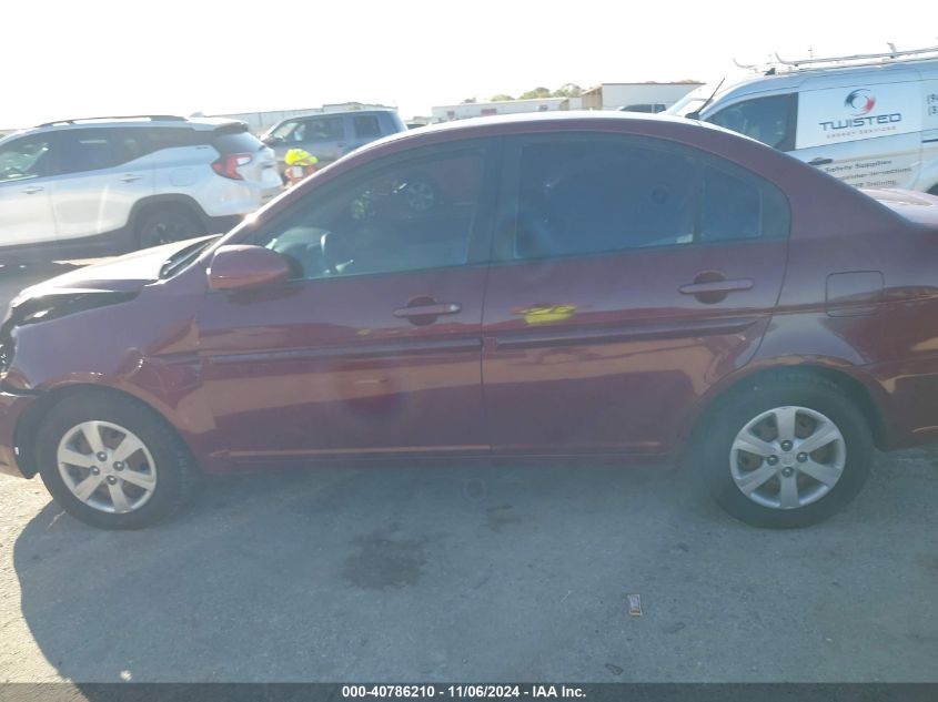 2009 Hyundai Accent Gls VIN: KMHCN46C49U384048 Lot: 40786210