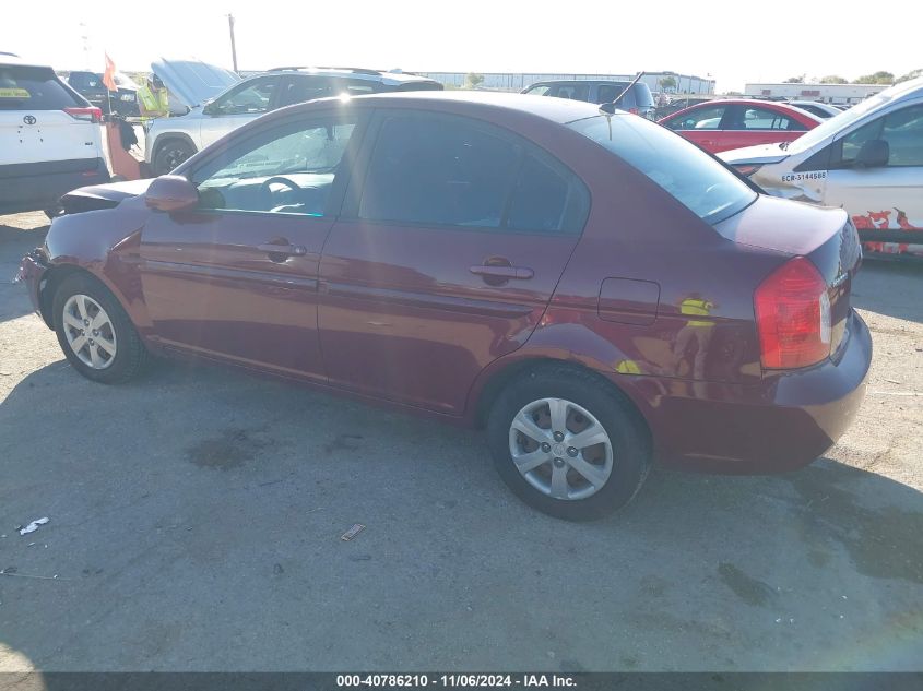 2009 Hyundai Accent Gls VIN: KMHCN46C49U384048 Lot: 40786210