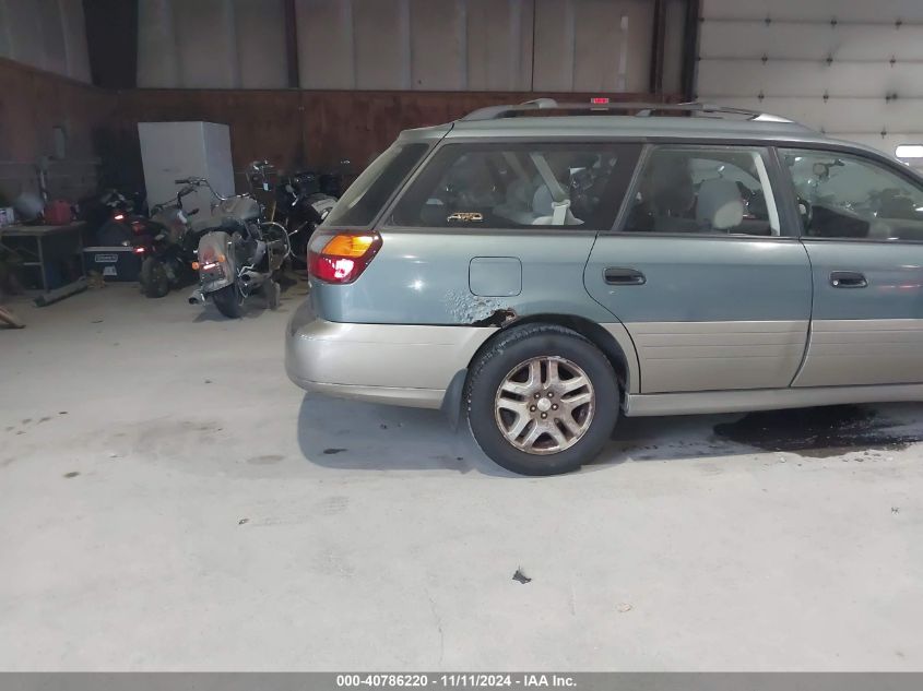 2002 Subaru Legacy Outback Awp VIN: 4S3BH675X27633895 Lot: 40786220