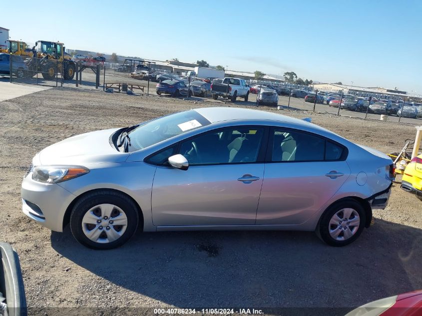 2014 Kia Forte Lx VIN: KNAFK4A61E5156814 Lot: 40786234