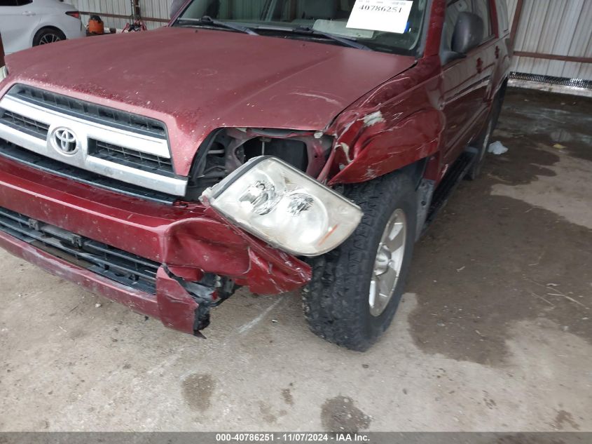 2005 Toyota 4Runner Sr5 V6 VIN: JTEZU14R258034715 Lot: 40786251