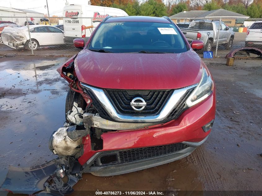 2018 Nissan Murano Sv VIN: 5N1AZ2MH5JN133567 Lot: 40948998