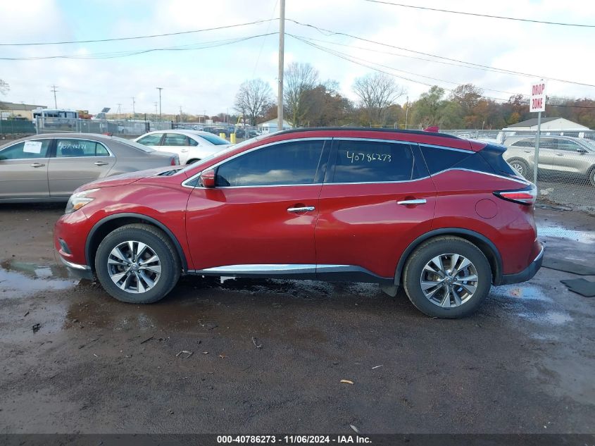 2018 Nissan Murano Sv VIN: 5N1AZ2MH5JN133567 Lot: 40948998