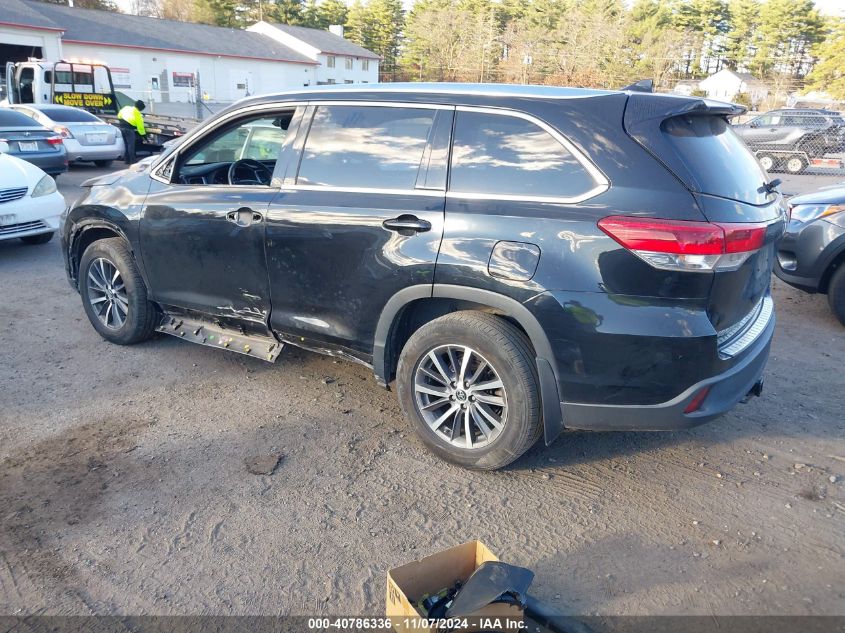 2017 Toyota Highlander Xle VIN: 5TDJZRFH0HS468783 Lot: 40786336