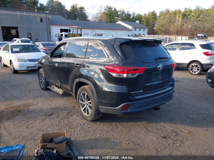 2017 Toyota Highlander Xle VIN: 5TDJZRFH0HS468783 Lot: 40786336