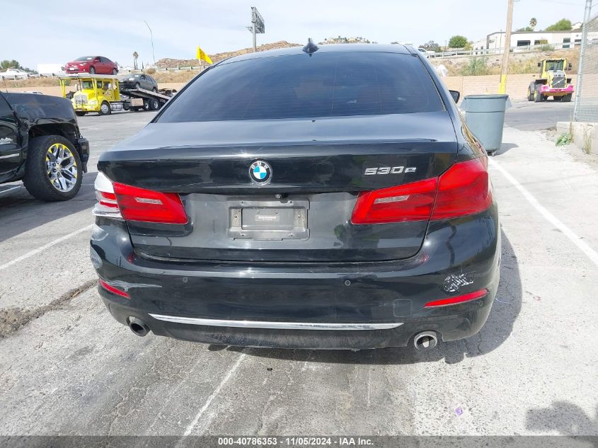 2019 BMW 530E Iperformance VIN: WBAJA9C52KB399804 Lot: 40786353